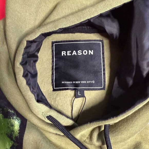 Upcycled Unisex Festival Pullover Hoodie, Street Style, Size L - Picture 8 of 11